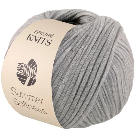 Lana Grossa Summer Softness Garn 18 Ljusgrå Fynd