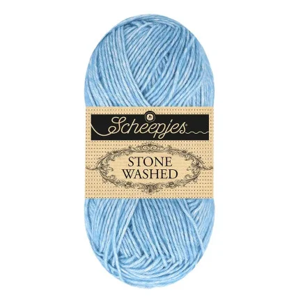 Erbjudande Scheepjes Stone Washed Garn Mix 845 Royal Azurite