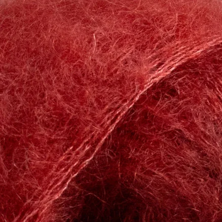 Kampanj Järbo Fin Mohair Silk Garn 33 Mörkröd