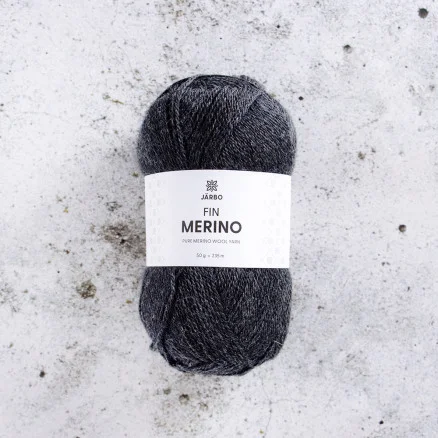 Köp nu Järbo Fine Merino Garn 316 Grå Asfalt