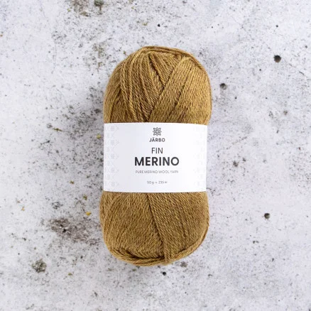 Järbo Fine Merino Garn 323 Brun Tobak Kampanjpris