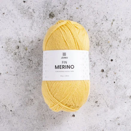 Nedsatt pris Järbo Fine Merino Garn 321 Gul Lemonad