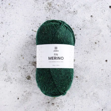Järbo Fine Merino Garn 311 Grön Lund Sänkt pris