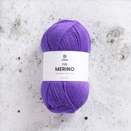 Järbo Fine Merino Garn 307 Lila Alium Begränsat antal