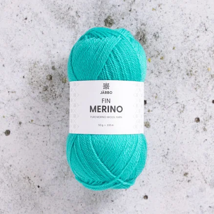 Endast denna vecka Järbo Fine Merino Garn 309 Turkost Vattenfall