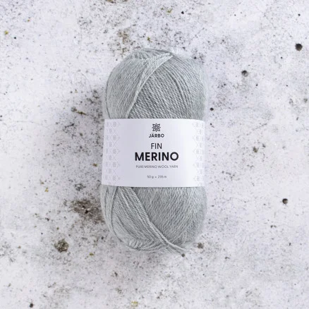 Beställ nu Järbo Fine Merino Garn 302 Grå Nimbus