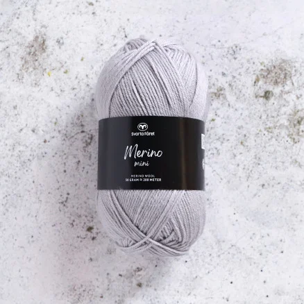 Svarta Fåret Merino Mini Garn 102 Grå Gigabyte Bästa pris