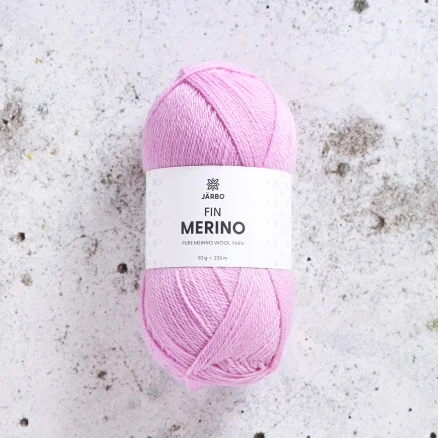Järbo Fine Merino Garn 306 Pink Blossom Nedsatt pris