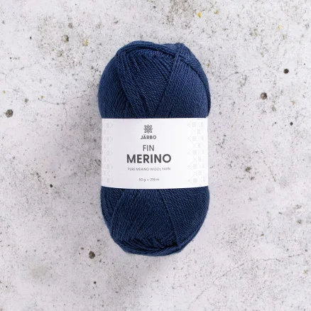Rabatt Järbo Fine Merino Garn 313 Blå Kväll