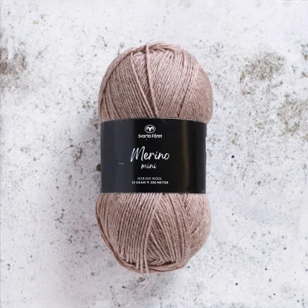 Premium Svarta Fåret Merino Mini Garn 106 Rene Kyster