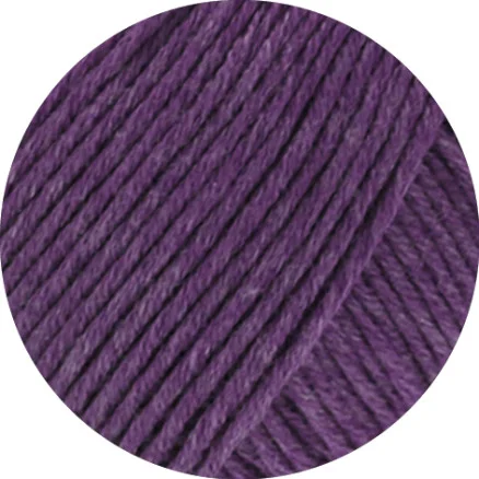 Lågt pris Lana Grossa Soft Cotton Garn 53 Antracit Violett