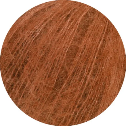 Snabb frakt Lana Grossa Silkhair Garn 181 Rost