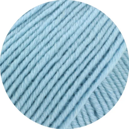 Lana Grossa Cool Wool Big Mélange Garn 1620 Melerad Ljusblå Rea