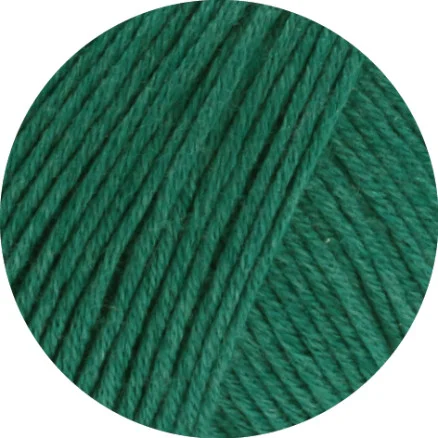 Lana Grossa Soft Cotton Garn 48 Opalgrön Kundfavorit