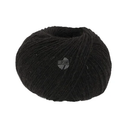 Lana Grossa Natural Alpaca Classico Garn 108 Svart Rabatter