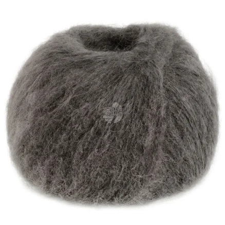 Nedsatt pris Lana Grossa Mohair Moda Garn 15 Mörkgrå