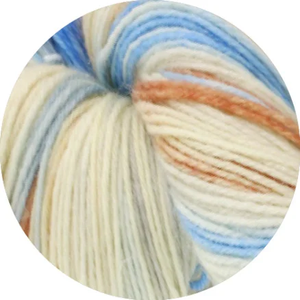 Lana Grossa Meilenweit 100 Merino Handfärgat Rainbow Garn 7010 Begränsat erbjudande