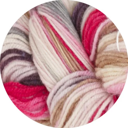 Lana Grossa Meilenweit 100 Merino Handfärgat Rainbow Garn 7014 Rabatt