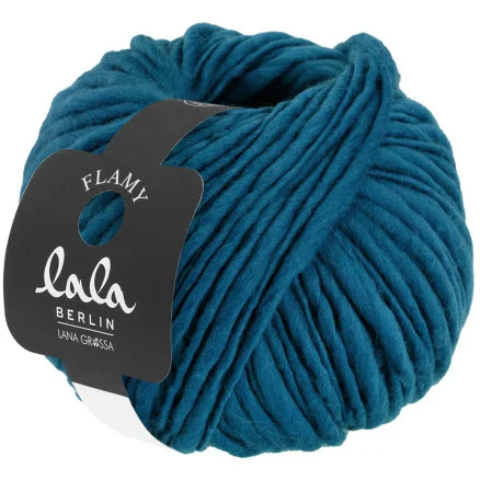 Fri frakt Lana Grossa Lala Berlin Flamy Garn 010 Blågrön