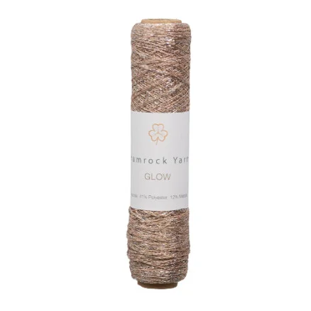 Populär Shamrock Yarns Glow Garn 02 Silver Rose