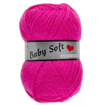 Snabb frakt Lammy Baby Soft Garn 020 Chockrosa
