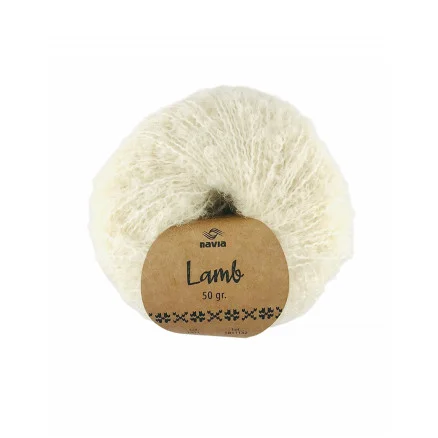 Sänkt pris Navia Lamb Garn 1301 Vit