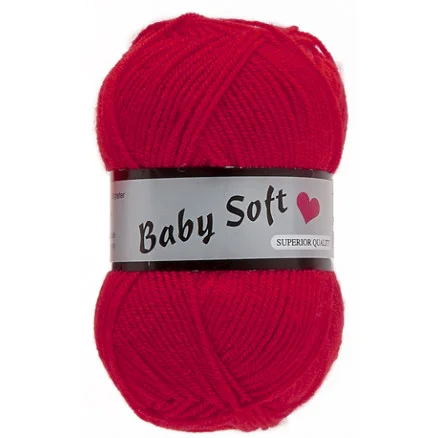 Expressleverans Lammy Baby Soft Garn 043 Röd