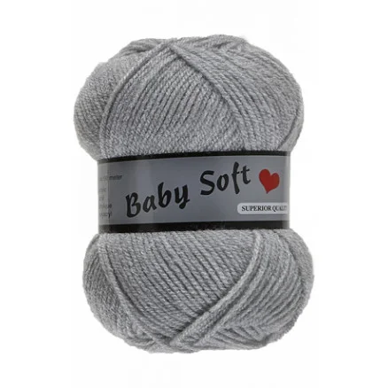 Lammy Baby Soft Garn 038 Ljusgrå Kundfavorit