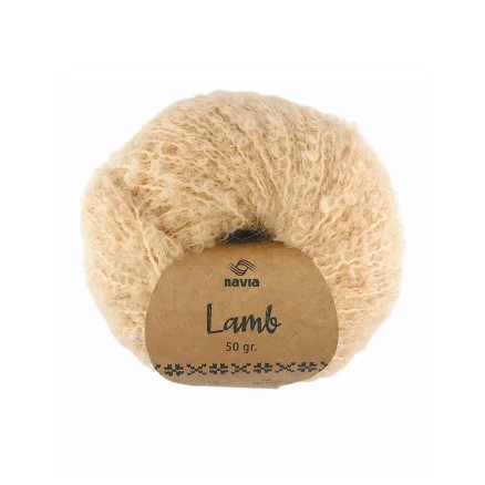 Snabb frakt Navia Lamb Garn 1311 Rödbrun
