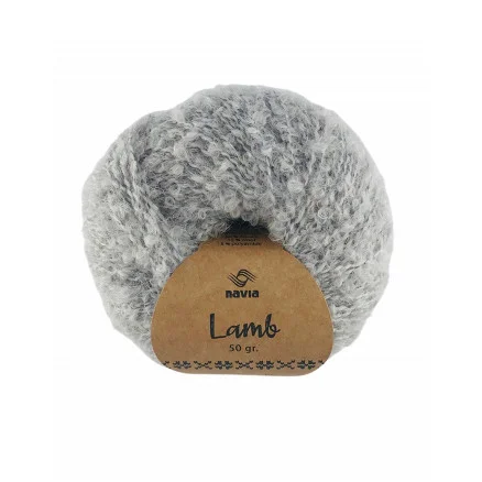 Fri frakt Navia Lamb Garn 1302 Ljusgrå