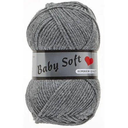 Rea Lammy Baby Soft Garn 002 Grå