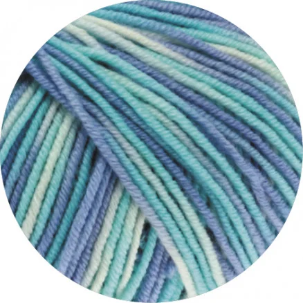 Lana Grossa Garn Cool Wool Print 728 Kampanj