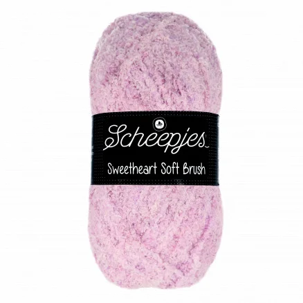 Outlet Scheepjes Sweetheart Soft Brush Garn Print 530 Rosa