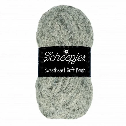 Scheepjes Sweetheart Soft Brush Garn Print 527 Grågrön Lågt pris
