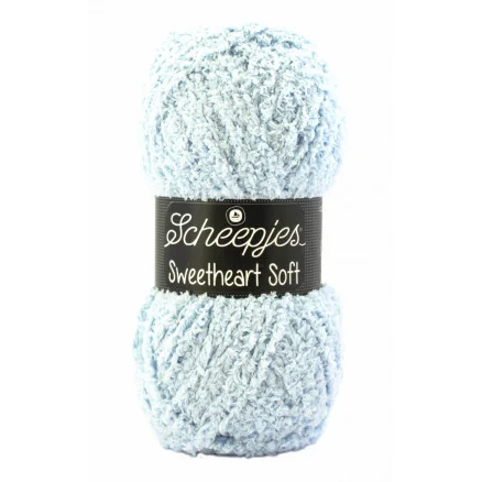 Scheepjes Sweetheart Soft Garn Unicolor 8 Ljusblå Kundfavorit