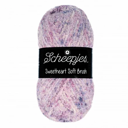 Scheepjes Sweetheart Soft Brush Garn Print 533 Lila Köp nu