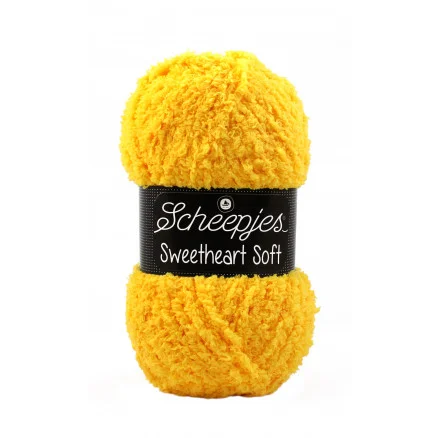 Erbjudandepris Scheepjes Sweetheart Soft Garn Unicolor 15 Gul