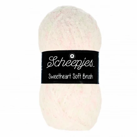 Kundfavorit Scheepjes Sweetheart Soft Brush Garn Print 534 Natur