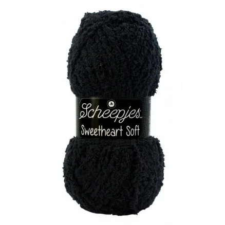 Scheepjes Sweetheart Soft Garn Unicolor 4 Svart Köp nu