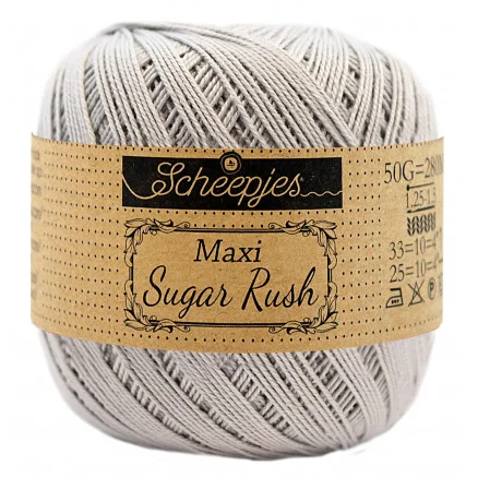 Lågt pris Scheepjes Maxi Sugar Rush Garn Unicolor 74 Mercury