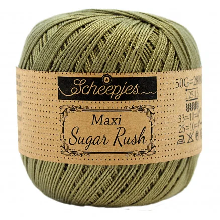 Scheepjes Maxi Sugar Rush Garn Unicolor 395 Willow Utförsäljning