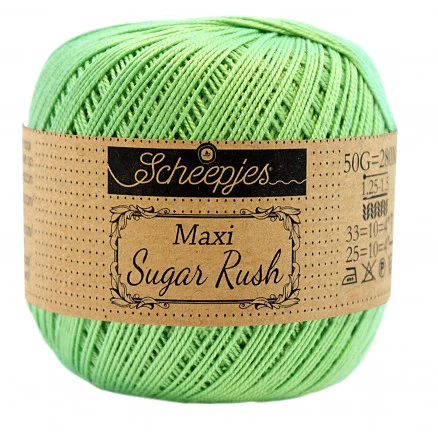 Scheepjes Maxi Sugar Rush Garn Unicolor 513 Spring Green Beställ idag