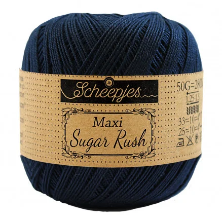 Scheepjes Maxi Sugar Rush Garn Unicolor 124 Ultra Marine Fynd