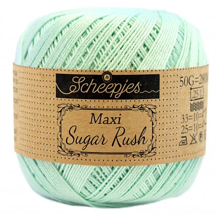 Reapris Scheepjes Maxi Sugar Rush Garn Unicolor 385 Crysteline