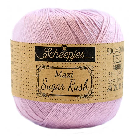 Erbjudandepris Scheepjes Maxi Sugar Rush Garn Unicolor 226 Light Orchid