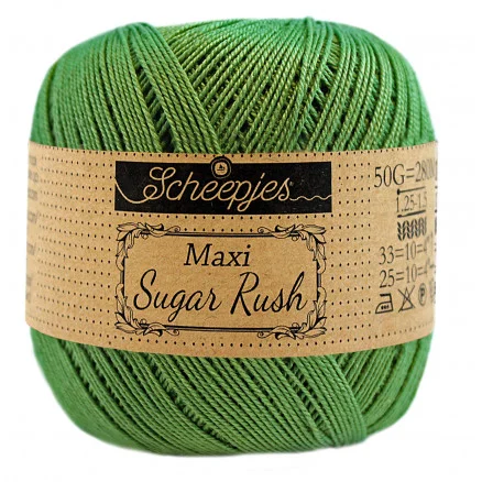 Scheepjes Maxi Sugar Rush Garn Unicolor 412 Forest Green Fynd