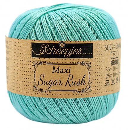 Scheepjes Maxi Sugar Rush Garn Unicolor 253 Tropic Köp online