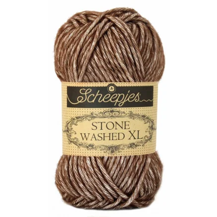 Utförsäljning Scheepjes Stone Washed XL Garn Mix 862 Brown Agate