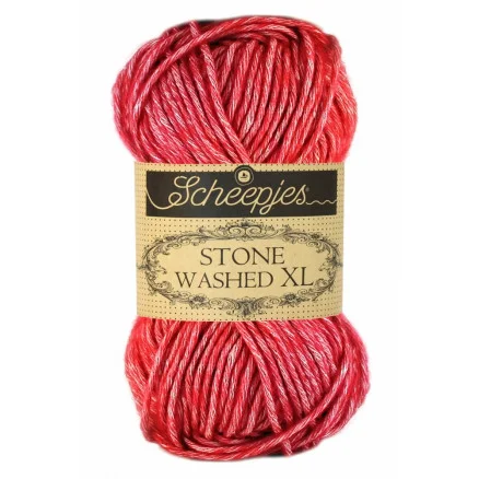 Scheepjes Stone Washed XL Garn Mix 847 Red Jasper I lager