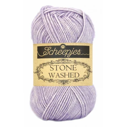 Begränsat erbjudande Scheepjes Stone Washed Garn Mix 818 Lilac Quartz